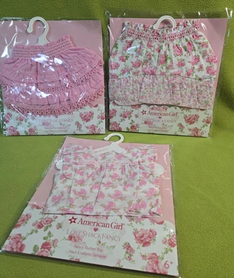 American Girl Love Shack Elegante Top y Falda Flutter más Falda Billie-lote de 3 Nuevo en Paquete Foto 1 de 4