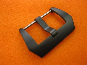 New 24mm Swiss 316L Stainless Screw-In Pre-V Buckle 1pc PANERAI Black PVD x1 - Picture 1 of 2