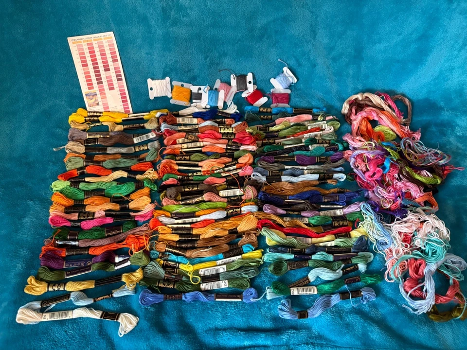 100 plus DMC stranded cotton bundle Cross Stitch embroidery floss - Image 1 of 4