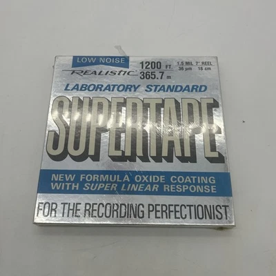 Realistic Supertape Reel to Reel Recording Tape Low Noise 5" Sealed - Image 1 of 4