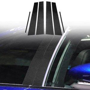 Cubierta exterior de pilar B de fibra de carbono real 6 piezas para Lexus ISF IS250 IS350 2006-12 - Imagen 1 de 7