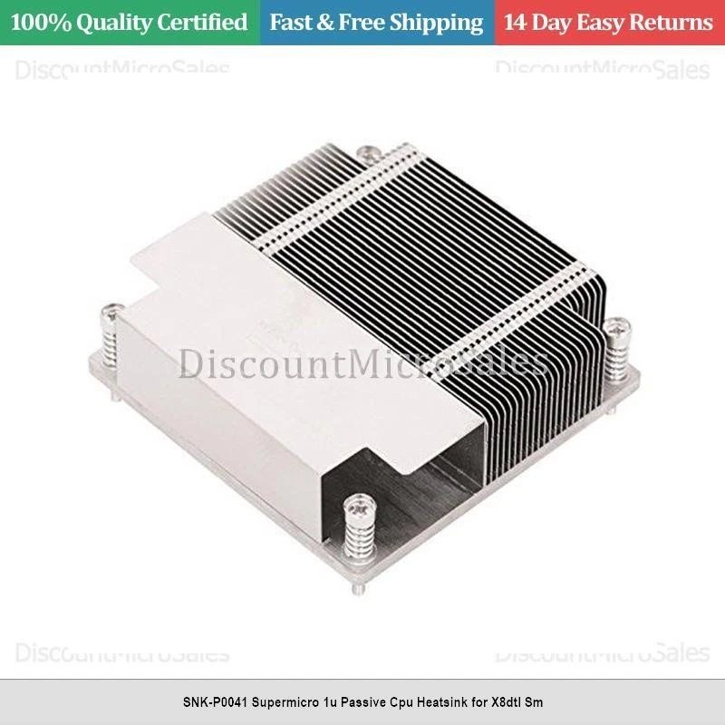 Disipador de calor pasivo CPU Supermicro 1u SNK-P0041 para X8dtl Sm Foto 1 de 1