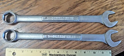CRAFTSMAN 1 INCH 6 POINT COMBINATION WRENCH 44393 VERY NICE USA - Image 1 of 4