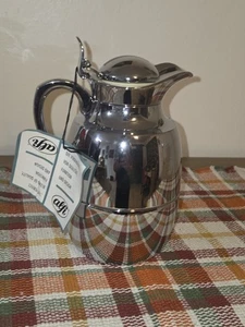 Juwel Alfi Chrom Vakuum Glasisoliert 1L Thermokaraffe Messing Verchromt - Bild 1 von 5