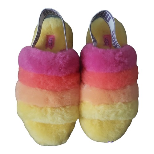 UGG Fluff Yeah Slide Sheepskin Slipper Sandal 7 Women's
