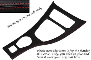 FUNDA DE CUERO CON MOLDURA DE CONSOLA CENTRAL PUNTADA ROJA PARA BMW E93 CONVERTIBLE 06-12 - Imagen 1 de 3