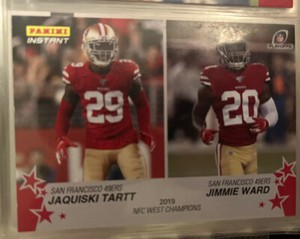 Jacquiski Tartt/Jimmie Ward 2019 Panini Instant NFL Playoffs San Francisco 49ers