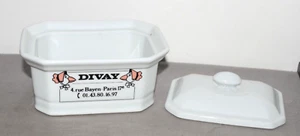 Terrina de foie gras vintage APILCO DIVAY diseño de ganso de porcelana-usado - Imagen 1 de 3