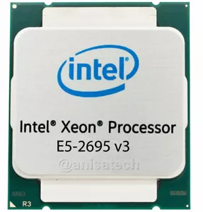 Intel Xeon E5-2695 v3 14-Core 3.30GHz 35MB 9.6GT/s LGA2011-2 CPU Processor SR1XG - Picture 1 of 3