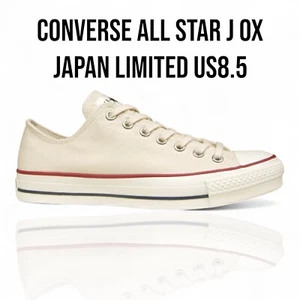 Converse All Star J OX US8.5 Natural White Canvas Sneakers Made in Japan Limited - Picture 1 of 9