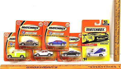Matchbox Burger King Lote Premium Policía Rescate Bomberos Vehículos Diecast NOC  Foto 1 de 4