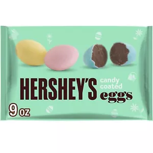 HERSHEY'S Candy Coated Milk Chocolate Eggs Easter Candy Bag 9 oz - Picture 1 of 8
