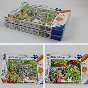 2 Tiptoi Puzzle 5-8 Jahre Zoo Ponyhof Ravensburger 100 Teile - Bild 1 von 11