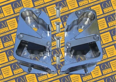 Golpes de jamba de puerta GM 1949-1956 con tornillos. Cromado estilo temprano Foto 1 de 4