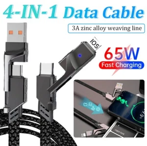 4 in 1 Multi USB PD Charger Charging Cable Cord For iPhone USB C Pixel Androids - Picture 1 of 6