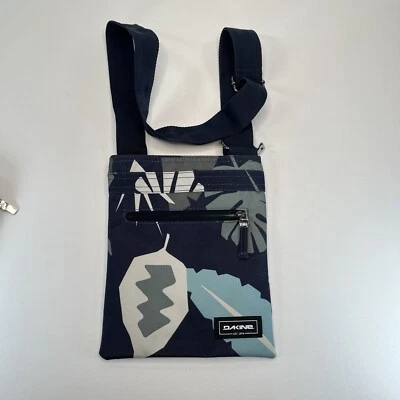 Bolsa de mão Dakine Jive corpo cruzado ombro azul marinho tenente cinza folhas de palma - Imagem 1 de 2