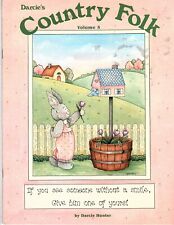 Darcie's Country Folk Vol 5 - Decorative Painting Pattern Book 1990 D. Hunter