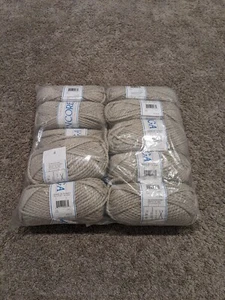 Plymouth Yarn Mega Encore 240 Oatmeal Color Yarn 10 Skeins Acrylic Wool Yarn  - Picture 1 of 3