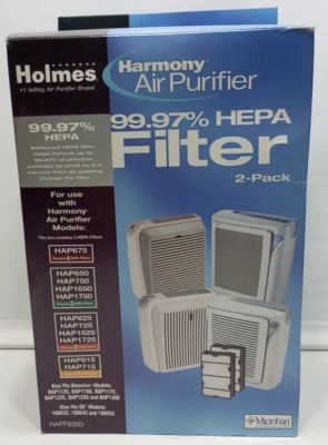 Filtro HEPA verdadeiro HAPF600D B 0,3 mícrons genuíno 2 peças Holmes  - Imagem 1 de 4