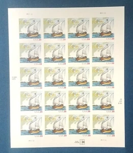 39 cent stamps Champlain surveys the East Coast sheet pane of 20 - Picture 1 of 1