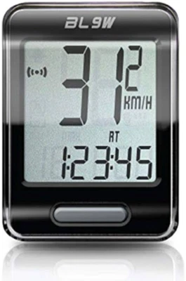 Echowell BL-9W Wireless Bike Speedometer 9 Function Cycle Computer LED Backlight - Image 1 of 3
