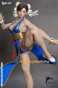 Modellino action figure femminile PLAY TOY P023B 1/6 Fighting Goddess Chun Li preordine - Foto 1 di 9