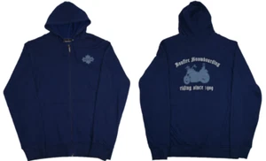BONFIRE SNOWBOARDING CO Chaqueta con Capucha Unisex Azul Marino Cremallera Completa Nueva Sin Etiquetas Talla US L - Imagen 1 de 12