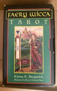 Rare Vintage 1999 Faery Wicca Tarot by Kisma K Stepanich 83 Cards & Booklet - Picture 1 of 3
