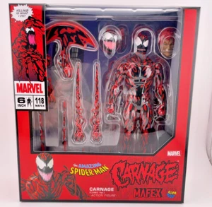 Juguete Medicom Mafex No.118 Amazing Spiderman Carnage versión de cómic Figura de acción 1/12 - Imagen 1 de 6