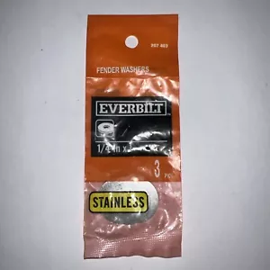 Everbilt Lavaparafango metallizzato acciaio inox 1/4"" x 1"" 207 403 SIGILLATA - Foto 1 di 2