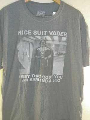 Camiseta Star Wars Darth Bonito Traje Vader Apuesto A Que Costó Un Brazo Y Una Pierna XL Foto 1 de 3