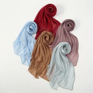 Damen Chiffon Schal Tuch Halstuch lang dünn Strand Sonnenschutz Kopftuch Tücher - Bild 1 von 11