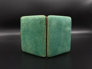 Antique Shagreen Brass Cigarette Case 19th Century - Picture 1 of 6