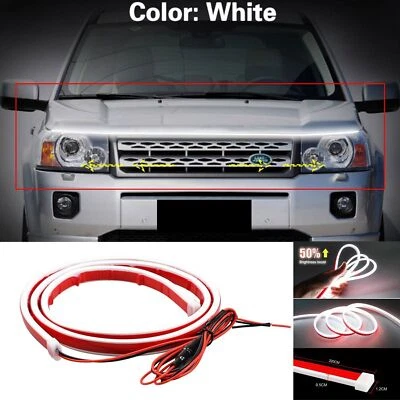 Hood LED Daytime Running Light Strip Flexible Lamp 1p For Land Rover Freelander - Image 1 of 4