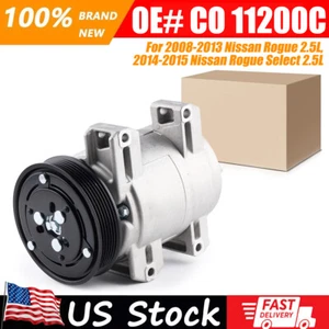 92610JM01C AC Compressor W/Clutch For 2008-2013 Nissan Rogue 2.5L L4 CO 11200C - Foto 1 di 10