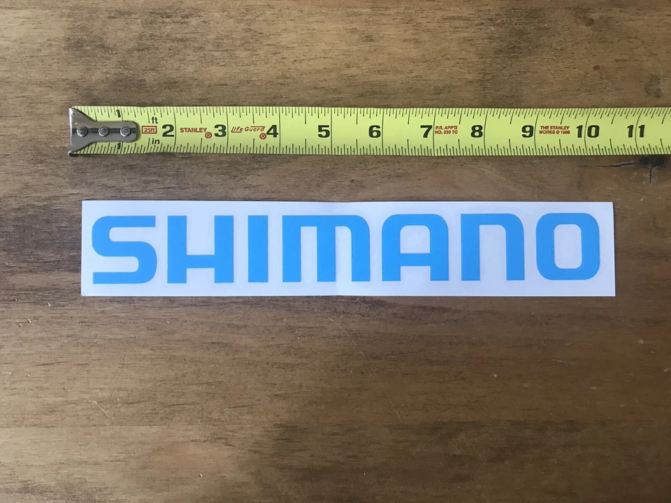 VARIOUS BRANDS Shimano Rod Reel Fishing Logo Sticker/Decal Outdoor Fish I cast Approx 10”