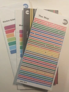 MTA New York City Subway - Vinatage Subway and Bus maps - Picture 1 of 3
