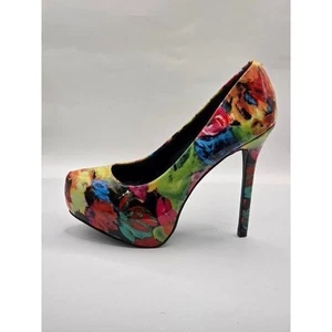 Zapatos de tacón alto Steve Madden Nala para mujer talla coloridos abstractos con plataforma floral - Imagen 1 de 7