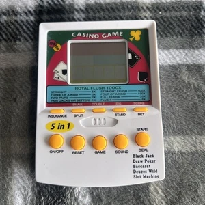 Vintage 5 in 1 Casino Game Electronic Handheld 2006 New Open Box - Picture 1 of 2