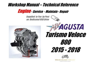MV Agusta Turismo Veloce 800 Engine Workshop Manual USB 20015 - 2018 - Picture 1 of 11