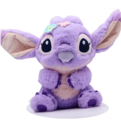 Purple Stitch with Flower Disney Movie Cartoon Plush Soft Toy Stuffed Animal - Image 1 of 4