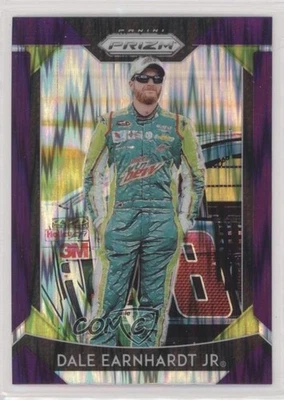 2019 Panini Prizm Purple Flash Prizm Dale Earnhardt Jr #41 HOF - Image 1 of 2