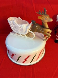 Schlitten und ein Vintage Kunststoff Weihnachten Rentier 50er Jahre - Bild 1 von 6