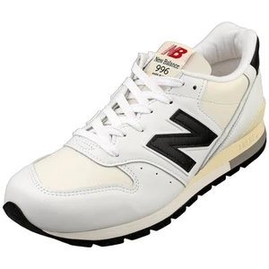 New Balance 996 Made In Usa Mens Casual Sneakers in White Black - 8 US - Picture 1 of 8