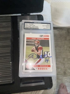 Andy Dalton PSA/DNA 2011 Score Auto Signed IP #308 RC Bengals - Picture 1 of 3