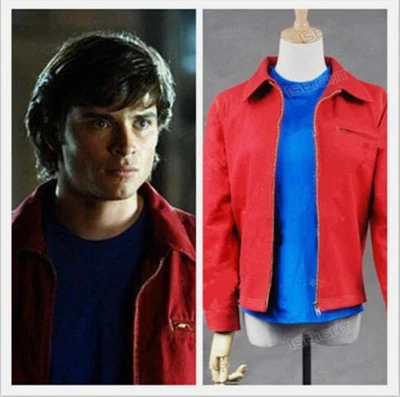 Супергерой Кларк Кент красный повседневный Куртка Пальто косплей костюм - Изображение 1 из 4