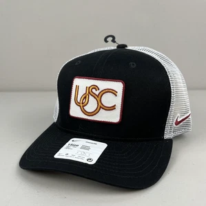 USC TROJANS HAT MESH TRUCKER BLACK CLASSIC99 VINTAGE COLLEGE FOOTBALL TEAM CAP - Picture 1 of 7