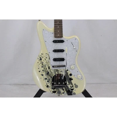 SQUIER MAMI JAZZMASTER Used Basswood body White w/Gig case - Image 1 of 4