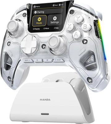 Manba One Wireless Gaming Controller for iOS/Android/Switch/PC (White) - New - Image 1 of 4