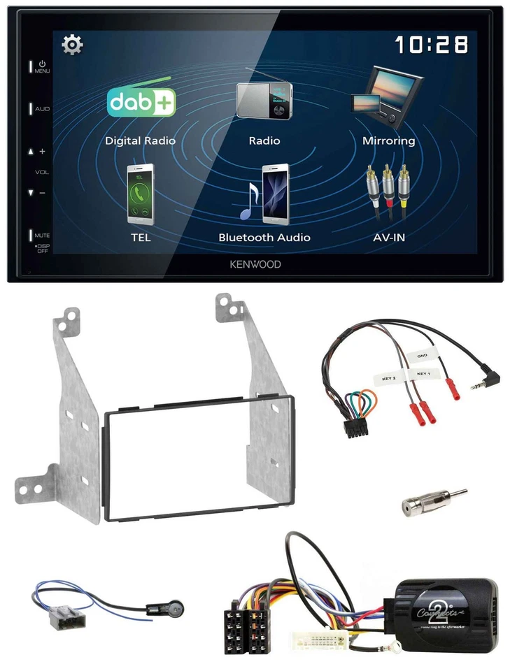 Kenwood 2DIN Bluetooth Lenkrad USB DAB Autoradio für Nissan Pathfinder R51 2010- - Bild 1 von 4